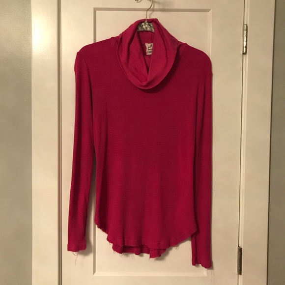 Michael Stars waffle knit turtleneck top - Picture 1 of 3